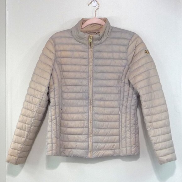 MICHAEL KORS PACKABLE PUFFER JACKET MEDIUM - Picture 1 of 13